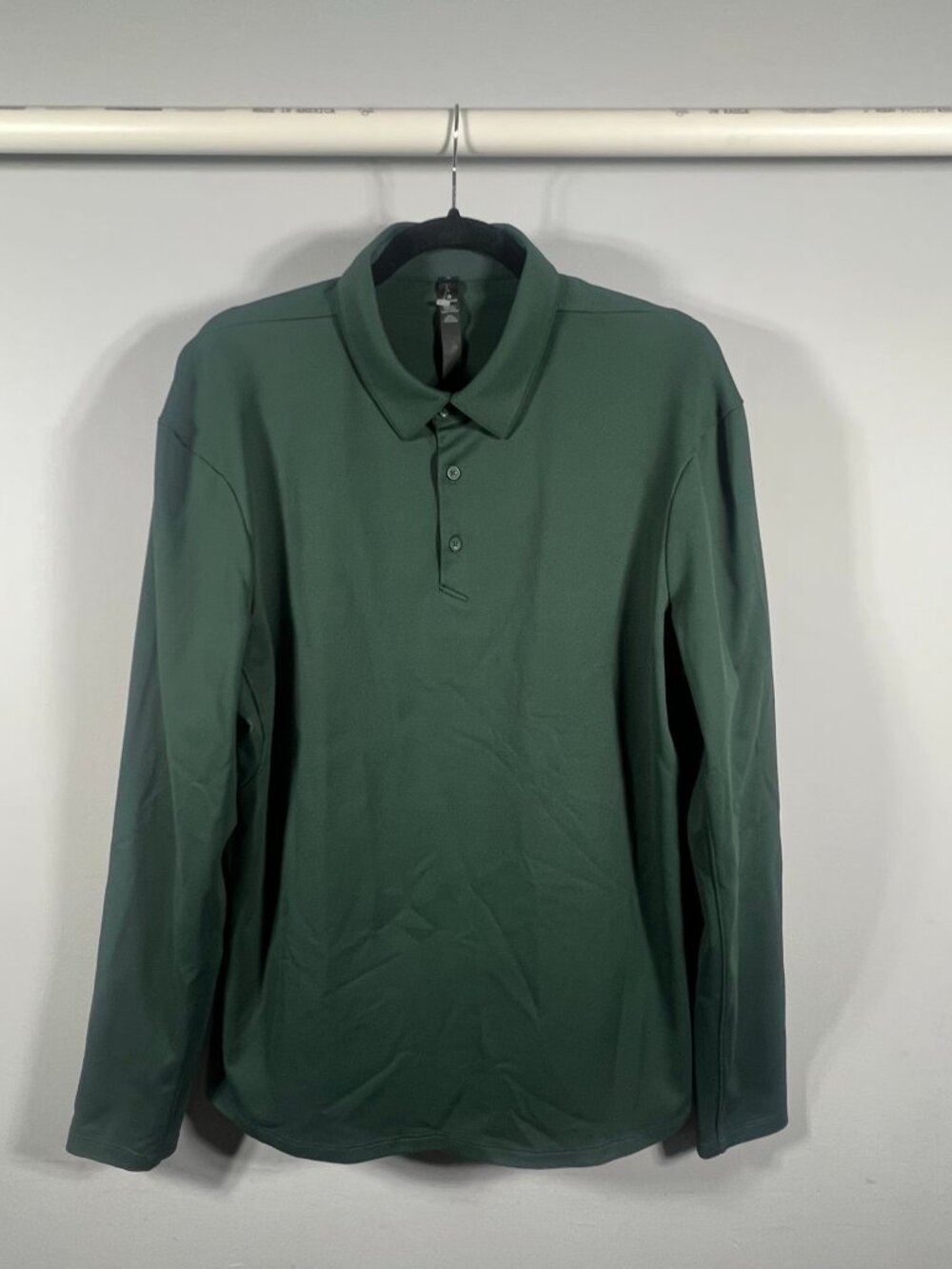 Lululemon Shirt Mens Evolution Polo Long Sleeve Large Performance Active Leisure